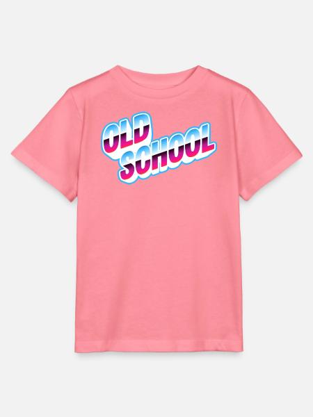 Old School Neon - Stanley/Stella Kinder T-Shirt MINI CREATOR - Pink