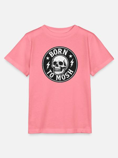 Born to Mosh Skull Circle - Stanley/Stella Kinder T-Shirt MINI CREATOR  - Pink 