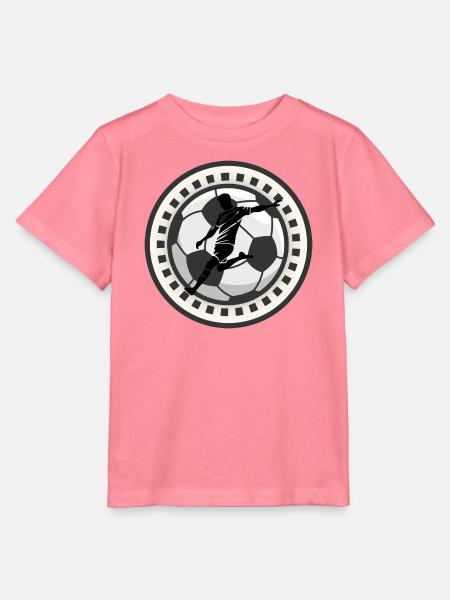 Dynamischer Fußball in einem Bild - Stanley/Stella Kinder T-Shirt MINI CREATOR - Pink