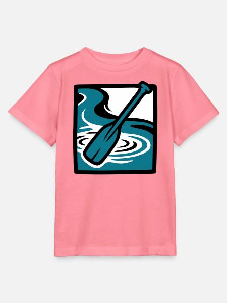Paddel Fluss Wasser Icon - Stanley/Stella Kinder T-Shirt MINI CREATOR - Pink
