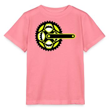 Bicycle Chainring Icon - Stanley/Stella MINI CREATOR Kids’ T-Shirt - pink joy  - Front