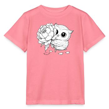 Blüteneule und Pfingstrose - Stanley/Stella Kinder T-Shirt MINI CREATOR  - Pink  - Vorne