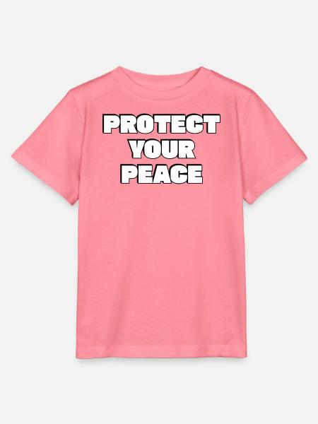 Beschütze deinen Frieden - Stanley/Stella Kinder T-Shirt MINI CREATOR  - Pink 