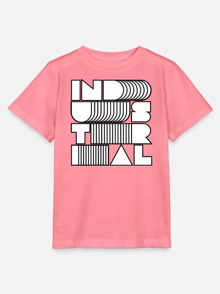 Industrielle Op-Art-Buchstaben - Stanley/Stella Kinder T-Shirt MINI CREATOR  - Pink 