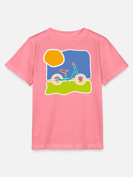 Buntes Kinderrad – Fahrt und Freiheit - Stanley/Stella Kinder T-Shirt MINI CREATOR - Pink