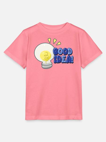 Good Idea Glühbirne Comic - Stanley/Stella Kinder T-Shirt MINI CREATOR - Pink
