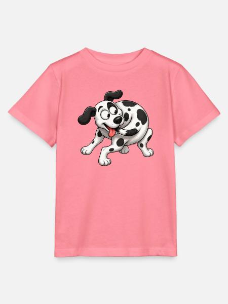 Schwindeleriger Dalmatinerschwanz jagt Tornado - Stanley/Stella Kinder T-Shirt MINI CREATOR - Pink