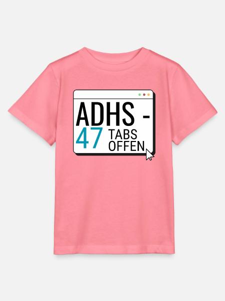 ADHS – 47 Tabs offen - Stanley/Stella Kinder T-Shirt MINI CREATOR - Pink