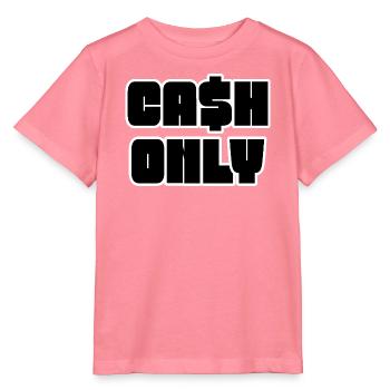 Nur Bargeld Schablone Schwarz - Stanley/Stella Kinder T-Shirt MINI CREATOR  - Pink  - Vorne