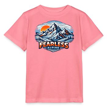 Furchtlos Alpenpanorama - Stanley/Stella Kinder T-Shirt MINI CREATOR  - Pink  - Vorne
