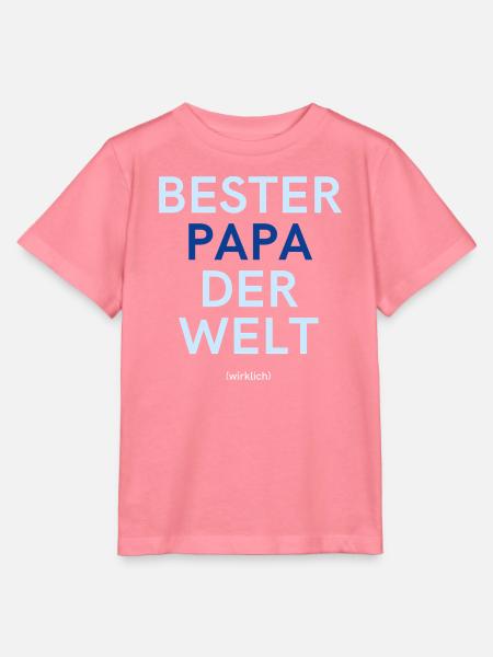 Bester Papa der Welt (wirklich) - Stanley/Stella Kinder T-Shirt MINI CREATOR  - Pink 