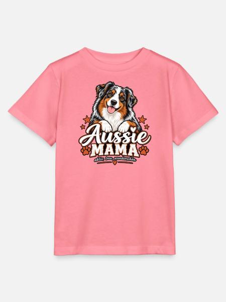 Aussie Mama – Geschenk für Aussie Fans - Stanley/Stella Kinder T-Shirt MINI CREATOR - Pink
