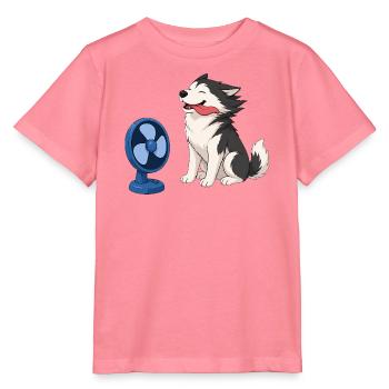 Husky im Gegenwind - Stanley/Stella Kinder T-Shirt MINI CREATOR  - Pink  - Vorne