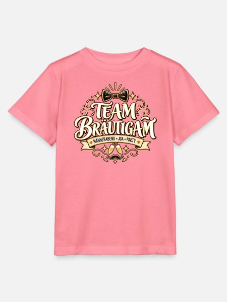 Team Bräutigam – Männerabend JGA Party - Stanley/Stella Kinder T-Shirt MINI CREATOR - Pink