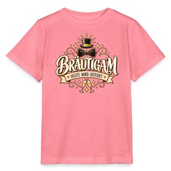 Bräutigam – Heute wird gefeiert - Stanley/Stella Kinder T-Shirt MINI CREATOR  - Pink  - Vorne