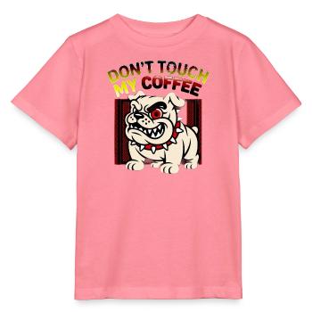 Fass meinen Kaffeebulldogge nicht an - Stanley/Stella Kinder T-Shirt MINI CREATOR  - Pink  - Vorne