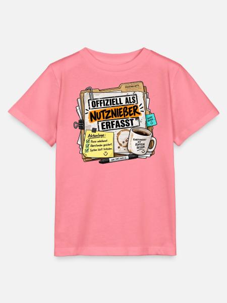Offiziell Als Nutznießer Erfasst Poster - Stanley/Stella Kinder T-Shirt MINI CREATOR - Pink