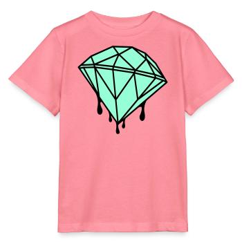 Geometrischer Mint-Diamant - Stanley/Stella Kinder T-Shirt MINI CREATOR  - Pink  - Vorne