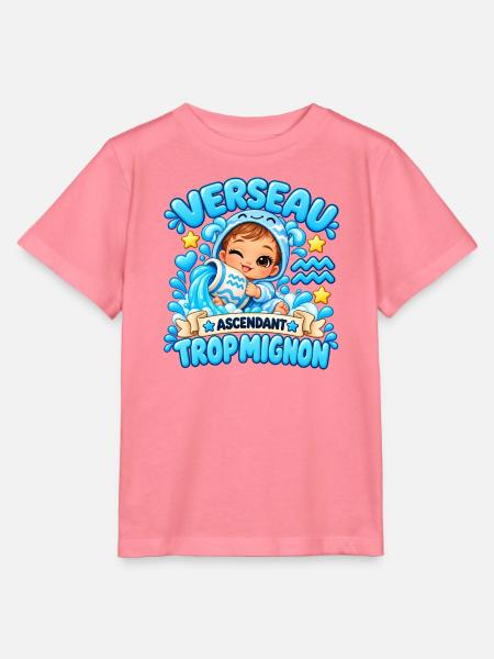 Wassermann-Aszendent zu niedlich - Stanley/Stella Kinder T-Shirt MINI CREATOR  - Pink 