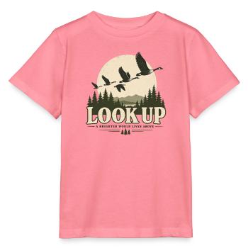 Schau nach oben - Stanley/Stella Kinder T-Shirt MINI CREATOR  - Pink  - Vorne