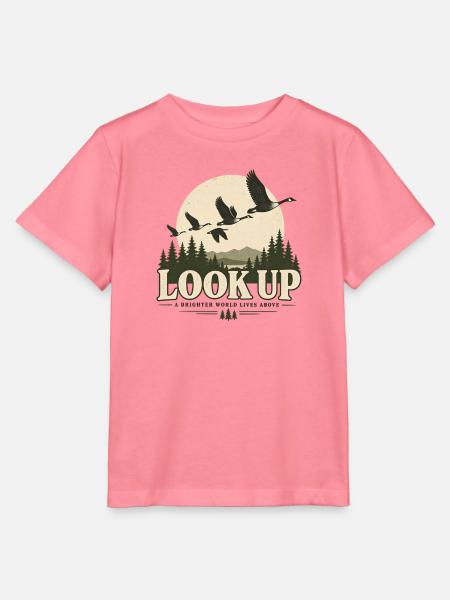 Schau nach oben - Stanley/Stella Kinder T-Shirt MINI CREATOR  - Pink 