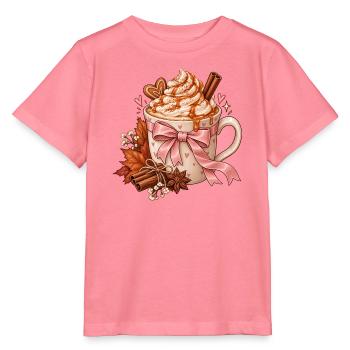 Herzlicher Herbstkaffee Becher - Stanley/Stella Kinder T-Shirt MINI CREATOR  - Pink  - Vorne