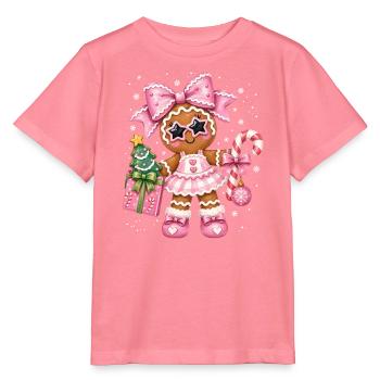 Weihnachten Stylishes Lebkuchen Girlie - Stanley/Stella Kinder T-Shirt MINI CREATOR  - Pink  - Vorne