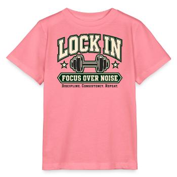 Lock In – Fokus statt Lärm - Stanley/Stella Kinder T-Shirt MINI CREATOR  - Pink  - Vorne