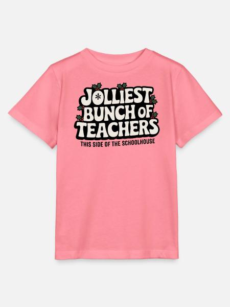 Zitat der fröhlichsten Lehrer Weihnachtsschule - Stanley/Stella Kinder T-Shirt MINI CREATOR  - Pink 