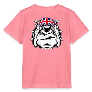 Britische Bulldogge - Stanley/Stella Kinder T-Shirt MINI CREATOR  - Pink  - Vorne