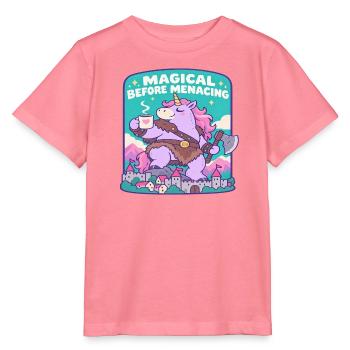Magische Einhorn vor Bedrohung - Stanley/Stella Kinder T-Shirt MINI CREATOR  - Pink  - Vorne