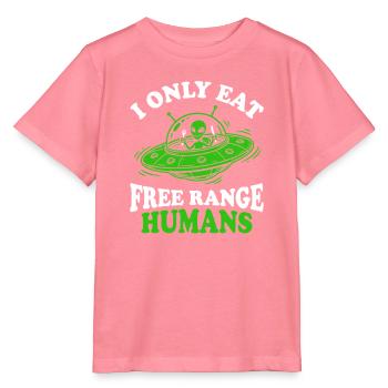 Außerirdischer Appetit auf Freie Range Menschen - Stanley/Stella Kinder T-Shirt MINI CREATOR  - Pink  - Vorne