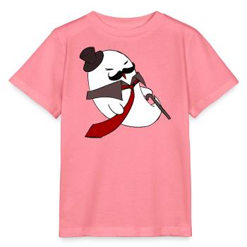 Gentleman Ghost Noir in roter Krawatte - Stanley/Stella Kinder T-Shirt MINI CREATOR  - Pink  - Vorne