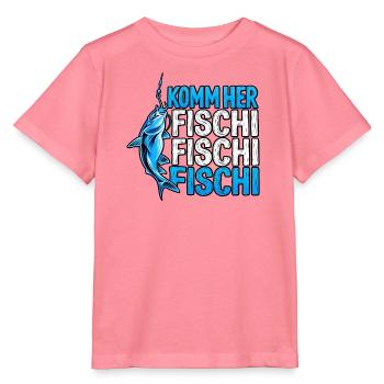 Komm Herr Fischi Angler - Stanley/Stella Kinder T-Shirt MINI CREATOR  - Pink  - Vorne