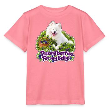 Samojedenhund mit Beeren - Stanley/Stella Kinder T-Shirt MINI CREATOR  - Pink  - Vorne