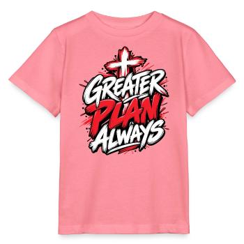 Greater Plan Always Cross Design - Stanley/Stella Kinder T-Shirt MINI CREATOR  - Pink  - Vorne