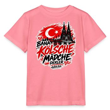 Bana Kölsche Mädche derler – Köln Streetwear - Stanley/Stella Kinder T-Shirt MINI CREATOR  - Pink  - Vorne