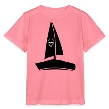 Piratenschiff Skull - Stanley/Stella Kinder T-Shirt MINI CREATOR  - Pink  - Vorne