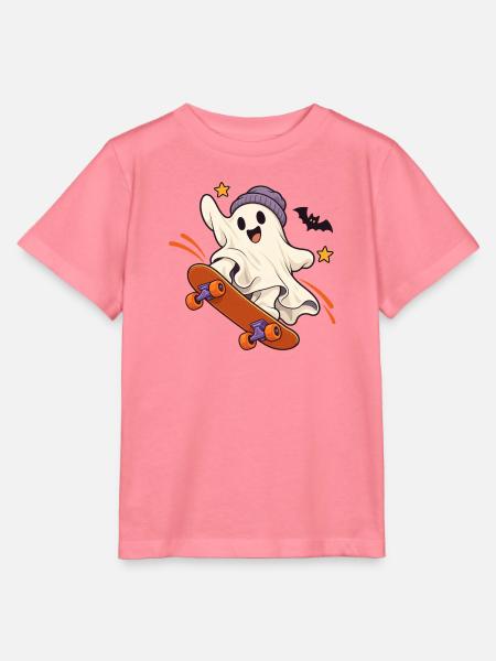 Geist Skateboard Halloween - Stanley/Stella Kinder T-Shirt MINI CREATOR - Pink