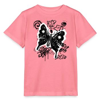 Mystischer Schmetterling Grunge - Stanley/Stella Kinder T-Shirt MINI CREATOR  - Pink  - Vorne
