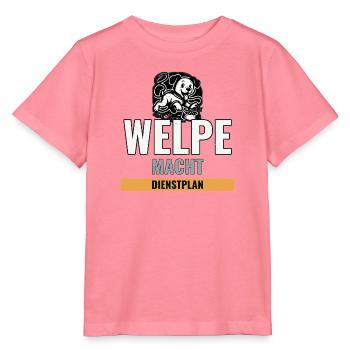 Ersthund Geschenk für neue Welpenbesitzer - Stanley/Stella Kinder T-Shirt MINI CREATOR  - Pink  - Vorne