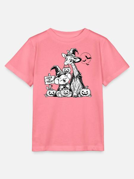 Süßes-oder-Saures-lustiges Halloween-Design - Stanley/Stella Kinder T-Shirt MINI CREATOR - Pink
