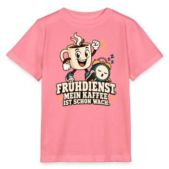 Frühdienst Kaffee Bereits Wach - Stanley/Stella Kinder T-Shirt MINI CREATOR  - Pink  - Vorne