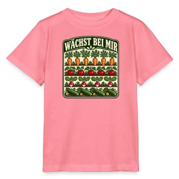 Wächst bei mir Gemüse - Stanley/Stella Kinder T-Shirt MINI CREATOR  - Pink  - Vorne