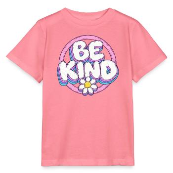 Be Kind Retro Blüten Logo - Stanley/Stella Kinder T-Shirt MINI CREATOR  - Pink  - Vorne