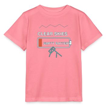 Astronomie — klarer Himmel, leere Batterie - Stanley/Stella Kinder T-Shirt MINI CREATOR  - Pink  - Vorne