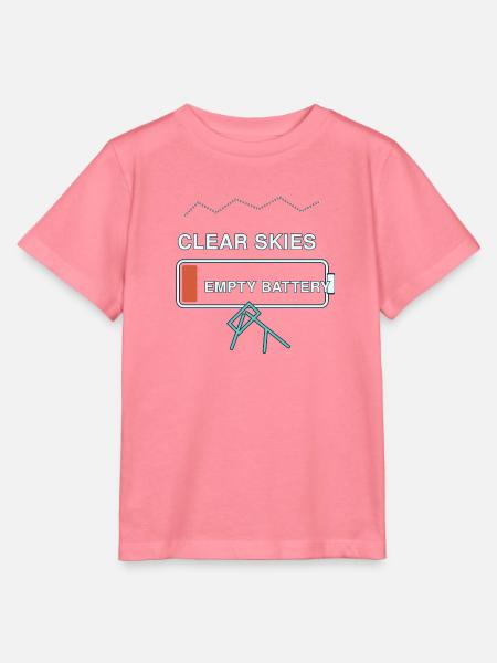 Astronomie — klarer Himmel, leere Batterie - Stanley/Stella Kinder T-Shirt MINI CREATOR - Pink