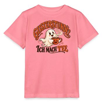 Geisterstunde? Ich mach Tee | Lustiges Halloween  - Stanley/Stella Kinder T-Shirt MINI CREATOR  - Pink  - Vorne