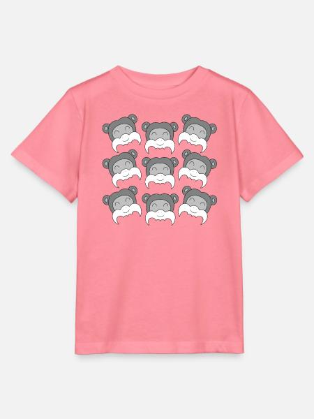 Süßes Tamarin-Gesicht - Stanley/Stella Kinder T-Shirt MINI CREATOR - Pink