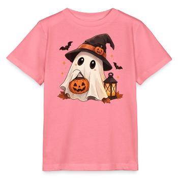 Süßer Geist mit Hexenhut - Stanley/Stella Kinder T-Shirt MINI CREATOR  - Pink  - Vorne